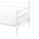 Καναπές-κρεβάτι Havelock  λευκό μεταλλικό 90x190