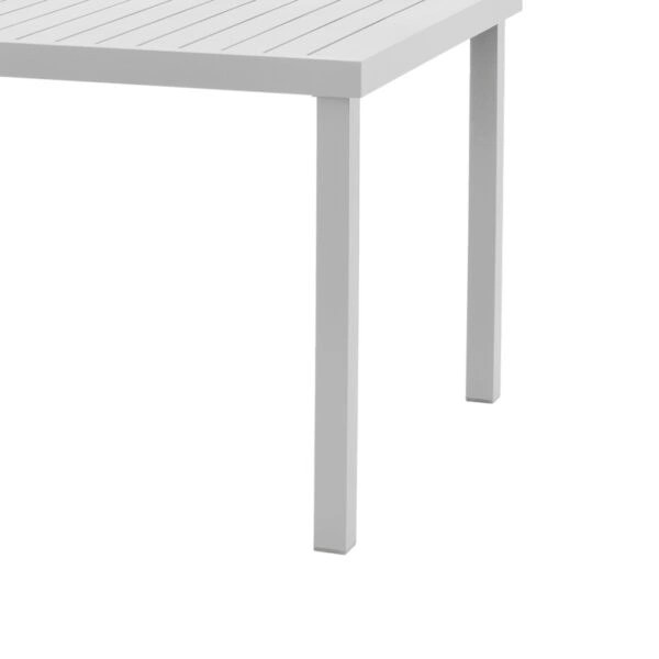 Τραπέζι Kliton  αλουμινίου λευκό 150x80x74εκ