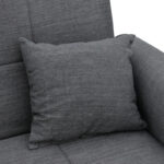 Καναπές-κρεβάτι με αποθηκευτικό χώρο διθέσιος Lincoln  ανθρακί ύφασμα 165x75x85εκ