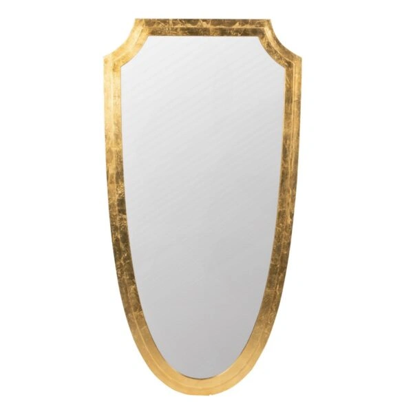 Artekko Mirror Χρυσός Μεταλλικός Καθρέπτης Τοίχου (61x2.5x116.8)cm