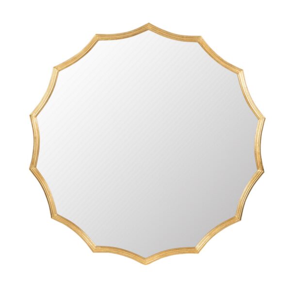 Artekko Mirror Χρυσός Μεταλλικός Καθρέπτης Τοίχου (101.6x3.2x101.6)cm