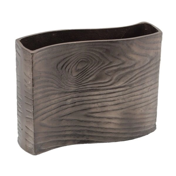 Artekko Zebra Γκρι Μεταλλικό Βάζο (29.5x9.5x22.5)cm