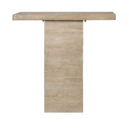 Artekko Taric Μπεζ Κονσόλα από Μαγνήσιο (90.2x35.6x90.2)cm