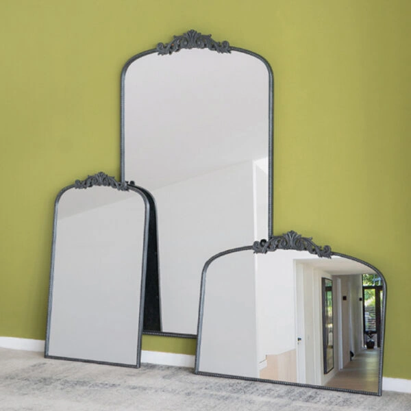 Artekko Dia Καθρέπτης Τοίχου Μέταλλο Γυαλί Μαύρο (91.4x3.8x168.2)cm