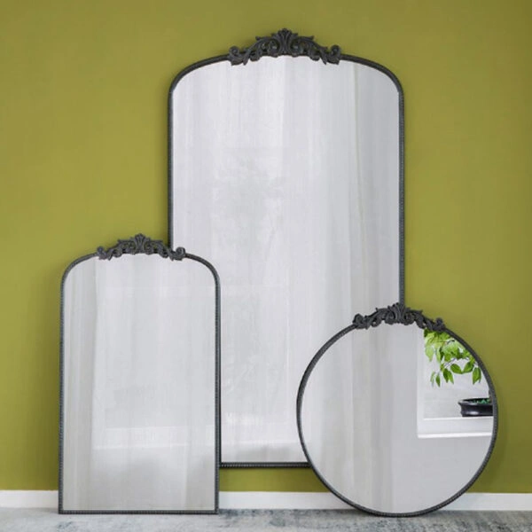 Artekko Dia Καθρέπτης Τοίχου Μέταλλο Γυαλί Μαύρο (91.4x3.8x168.2)cm