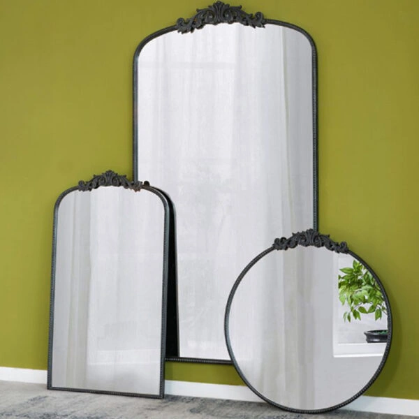 Artekko Dia Καθρέπτης Τοίχου Μέταλλο Γυαλί Μαύρο (91.4x3.8x168.2)cm