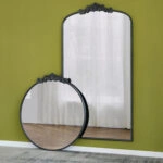 Artekko Dia Καθρέπτης Τοίχου Μέταλλο Γυαλί Μαύρο (91.4x3.8x168.2)cm