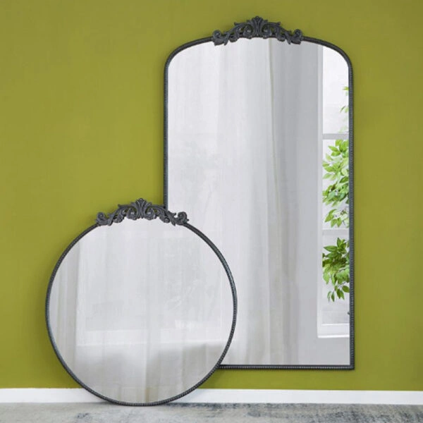 Artekko Dia Καθρέπτης Τοίχου Μέταλλο Γυαλί Μαύρο (91.4x3.8x168.2)cm