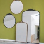 Artekko Dia Καθρέπτης Τοίχου Μέταλλο Γυαλί Μαύρο (91.4x3.8x168.2)cm