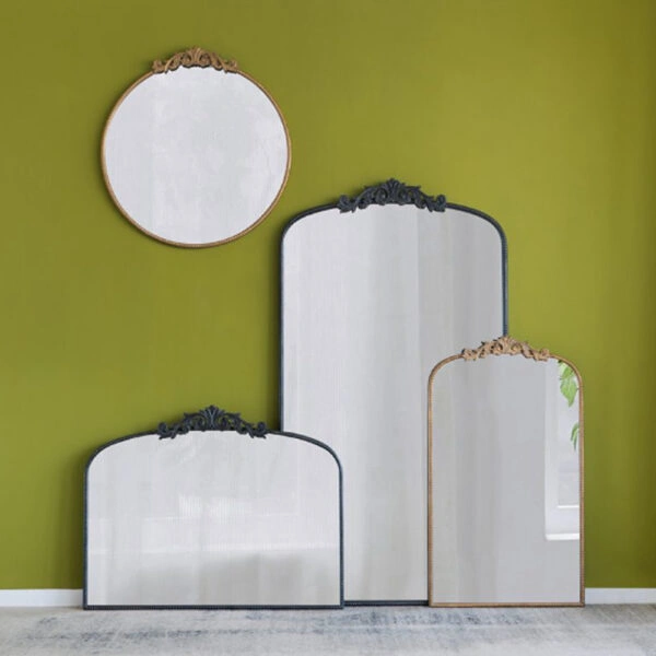 Artekko Dia Καθρέπτης Τοίχου Μέταλλο Γυαλί Μαύρο (91.4x3.8x168.2)cm