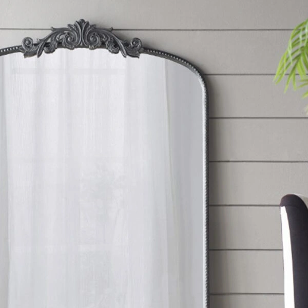 Artekko Dia Καθρέπτης Τοίχου Μέταλλο Γυαλί Μαύρο (91.4x3.8x168.2)cm