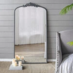 Artekko Dia Καθρέπτης Τοίχου Μέταλλο Γυαλί Μαύρο (91.4x3.8x168.2)cm