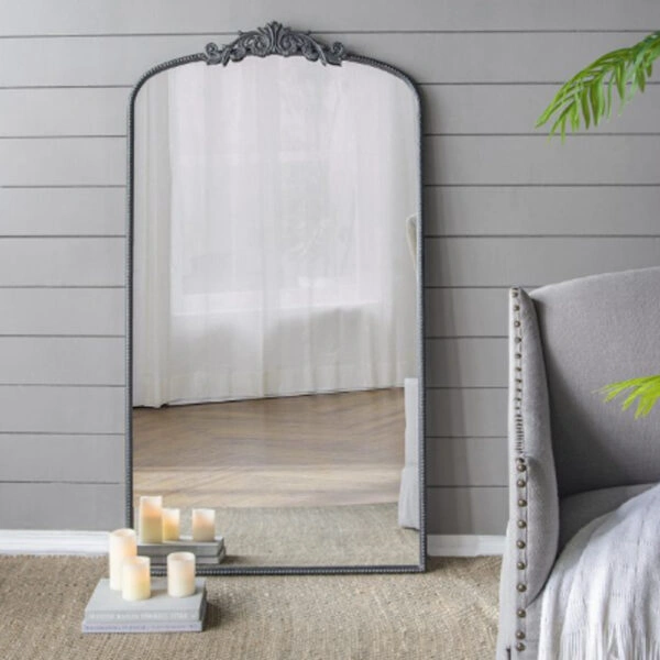 Artekko Dia Καθρέπτης Τοίχου Μέταλλο Γυαλί Μαύρο (91.4x3.8x168.2)cm