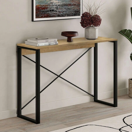 Κονσόλα Archie χρώμα sapphire oak 110x35x75εκ.