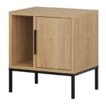 Κομοδίνο Glynn  χρώμα saphhire oak 45x35x50εκ.