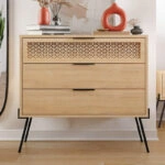 Συρταριέρα Naive χρώμα sapphire oak 93,1x40x83,1εκ.