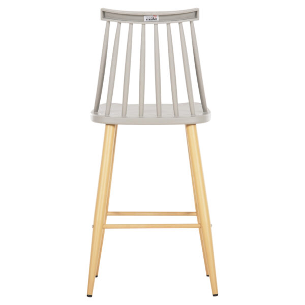 ΣΚΑΜΠΟ ΜΠΑΡ ΜΕΣ.ΥΨΟΥΣ VANESSA HM9300.10 ΠΟΛΥΠΡΟΠ. ΓΚΡΙ & ΜΕΤΑΛΛΟ ΦΥΣΙΚΟ 45x48x96Υεκ.