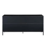 BLACKBIRD ΜΠΟΥΦΕΣ 2ΠΟΡΤΕΣ 3ΣΥΡΤΑΡΙΑ RIVIERA OAK ΜΑΥΡΟ 150x40xH75,5cm
