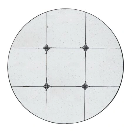 Artekko Mirror Αντικέ Μαύρος Μεταλλικός Καθρέφτης Τοίχου (91x91x3.7)cm