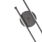 Απλίκα τοίχου Led Frode μεταλλική χρώμα μαύρο 70x10x10εκ.