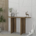 Κονσόλα Cortado χρώμα καρυδί 120x35x75εκ.