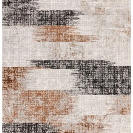 ΧΑΛΙ ASIATIC LONDON KUZA LINES TERRACOTTA - 200cm x 290cm