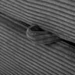 ΚΑΝΑΠΕΣ-ΚΡΕΒΑΤΙ-ΑΡΙΣΤ.ΓΩΝΙΑ ΜΕ ΑΠΟΘ.ΧΩΡΟ ALDO HM3276.02L ΑΝΘΡΑΚΙ ΥΦΑΣΜΑ 256x159x87Υεκ