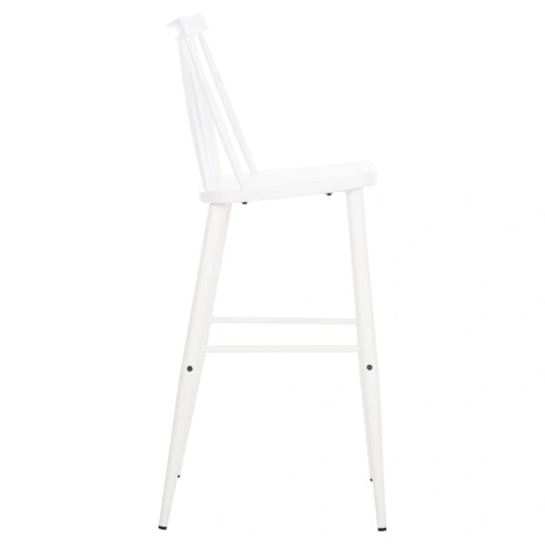 ΣΚΑΜΠΟ ΜΠΑΡ ΨΗΛΟ VANESSA HM8459.11 ΛΕΥΚΟ PP & ΛΕΥΚΑ ΜΕΤΑΛ.ΠΟΔΙΑ 47x48,5x107Υεκ.