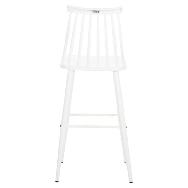 ΣΚΑΜΠΟ ΜΠΑΡ ΨΗΛΟ VANESSA HM8459.11 ΛΕΥΚΟ PP & ΛΕΥΚΑ ΜΕΤΑΛ.ΠΟΔΙΑ 47x48,5x107Υεκ.