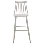 ΣΚΑΜΠΟ ΜΠΑΡ ΨΗΛΟ VANESSA HM8459.20 ΓΚΡΙ PP & ΓΚΡΙ ΜΕΤΑΛ.ΠΟΔΙΑ 47x48,5x107Υεκ.