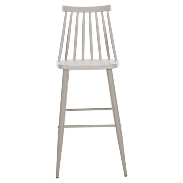 ΣΚΑΜΠΟ ΜΠΑΡ ΨΗΛΟ VANESSA HM8459.20 ΓΚΡΙ PP & ΓΚΡΙ ΜΕΤΑΛ.ΠΟΔΙΑ 47x48,5x107Υεκ.