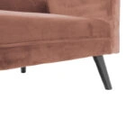 Καναπές γωνία-κρεβάτι με υποπόδιο Dream  σάπιο μήλο βελούδο 209x157x80εκ