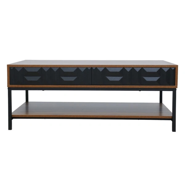 ZUMA COFFEE TABLE ΚΑΡΥΔΙ ΜΑΥΡΟ 111,5x60xH44cm