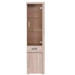 Βιτρίνα Μονόφυλλη Damis 50.5x35x203εκ Σονόμα MDF Διακόσμηση