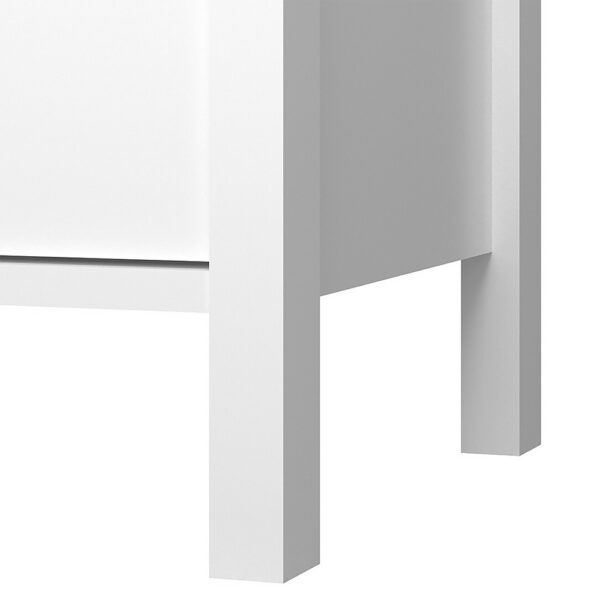 Κομότα Δίφυλλη Marocco Λευκό 99x37x130.5cm