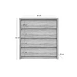 Συρταριέρα Norton Σονόμα 87x40x91.5εκ