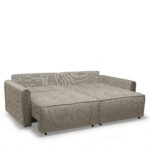 Καναπές Κρεβάτι Τριθέσιος SHELBY Μπεζ 215x110x90cm