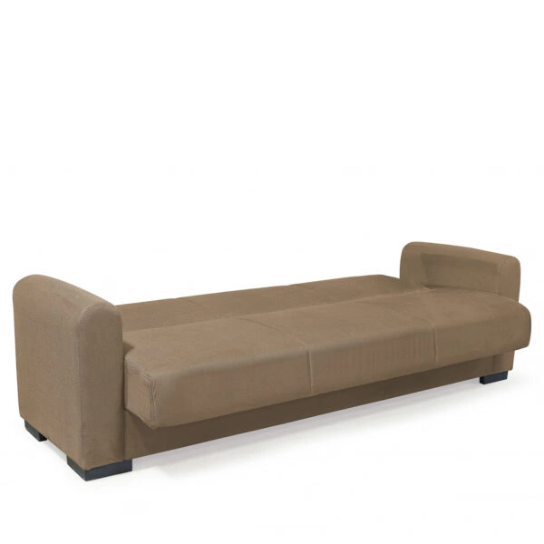 Καναπές Κρεβάτι Τριθέσιος HOMER Μπεζ 226x78x78cm