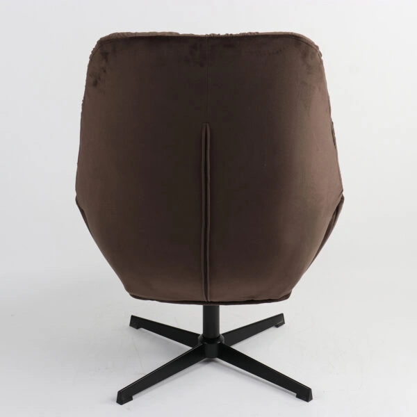 Πολυθρόνα CHANTIERI Καφέ Ύφασμα/Μέταλλο 94x71x83cm