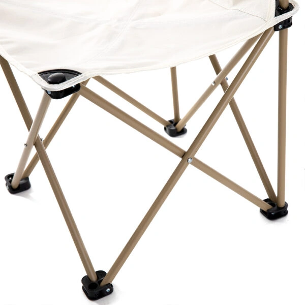 Καρέκλα Πτυσσόμενη  GOA Μπεζ Μέταλλο/Ύφασμα 43x43x72cm