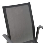 Πολυθρόνα κήπου Dashiell αλουμίνιο μαύρο textilene μαύρο 71x58x94εκ