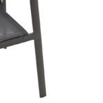 Πολυθρόνα κήπου Dashiell αλουμίνιο μαύρο textilene μαύρο 71x58x94εκ