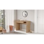 Τουαλέτα DEVON Φυσικό Μοριοσανίδα/Μέταλλο/Γυαλί 100x44.5x75cm