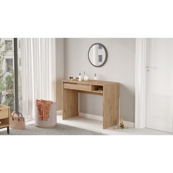 Τουαλέτα DEVON Φυσικό Μοριοσανίδα/Μέταλλο/Γυαλί 100x44.5x75cm