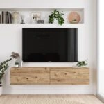 Έπιπλο Τηλεόρασης BERKSHIRE Πεύκο Μοριοσανίδα 140x31.6x29.6cm