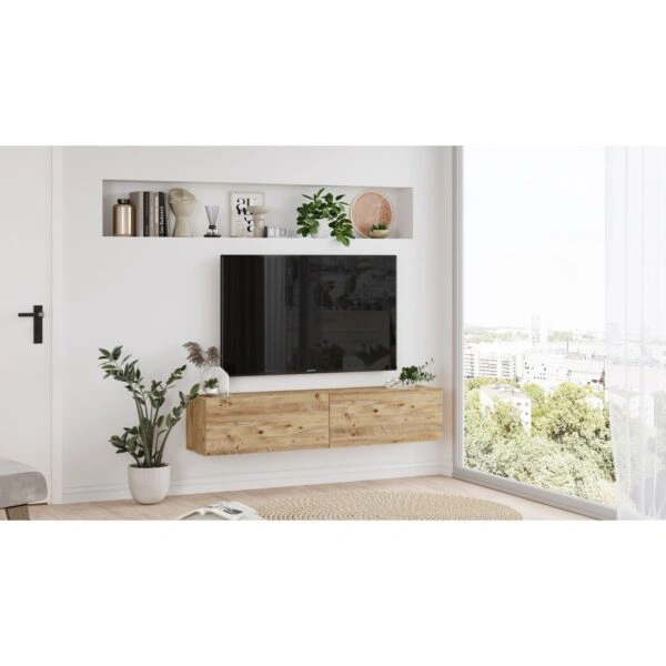 Έπιπλο Τηλεόρασης BERKSHIRE Πεύκο Μοριοσανίδα 140x31.6x29.6cm