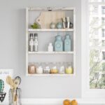 Ράφι Τοίχου EARLS Λευκό Με Εφέ Μάρμαρο Μοριοσανίδα 43.2x9x60cm