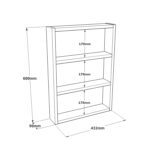 Ράφι Τοίχου EARLS Λευκό Με Εφέ Μάρμαρο Μοριοσανίδα 43.2x9x60cm