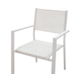 Τραπεζαρία Zacreta- Kliton σετ 3τεμ αλουμίνιο σε λευκή απόχρωση 80x80x74εκ