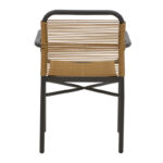 Τραπεζαρία Kliton-Clutch σετ 3τεμ  αλουμίνιο σε ανθρακί απόχρωση 80x80x74εκ